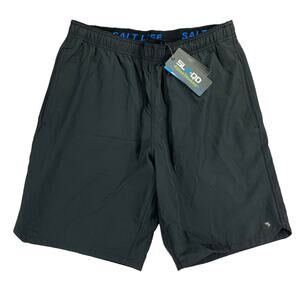 Salt Life Mens The Chase 4-Way Stretch Hybrid Shorts Black M